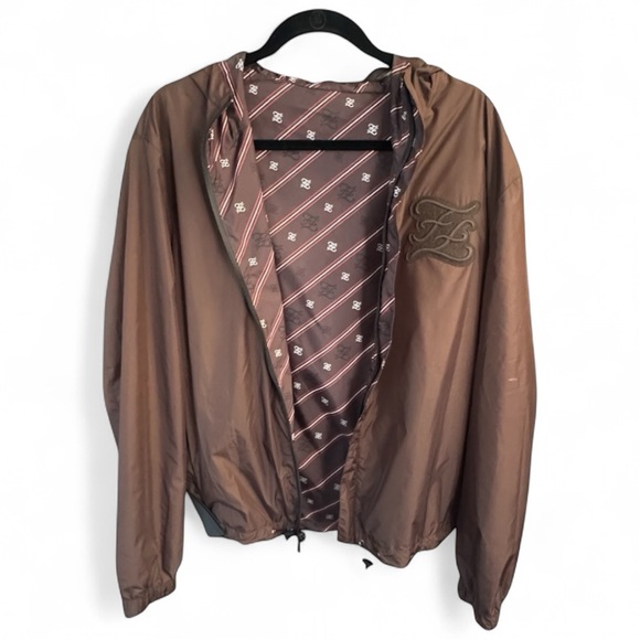 Fendi Jackets & Blazers - Fendi Reversible Utility Windbreaker Jacket Coat Brown Black Unisex IT 48 XL